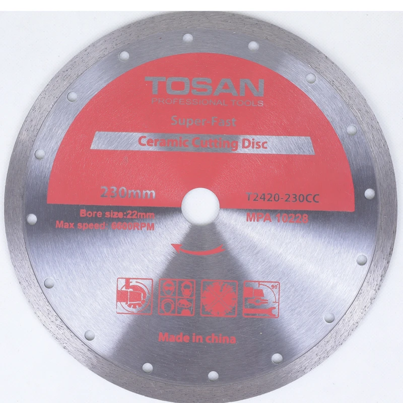 صفحه برش گرانیت توسن مدل t2416-230gc سایز 230 میلی متر