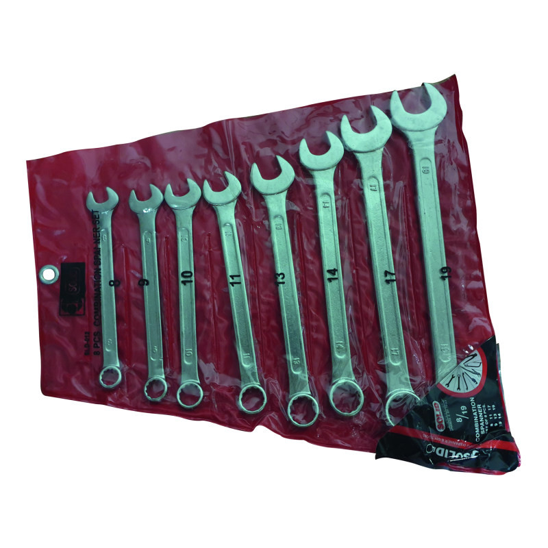 آچار یکسر تخت و یکسر رینگی مدل so8 مجموعه 8 عددی آچار یکسر تخت و یکسر رینگی مدل so8 مجموعه 8 عددی