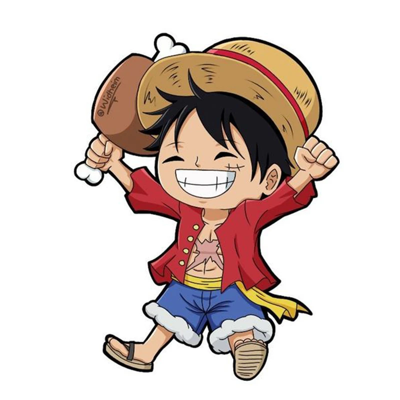 استیکر لپ تاپ و موبایل مدل انیمه طرح مانکی دی لوفی کد 163