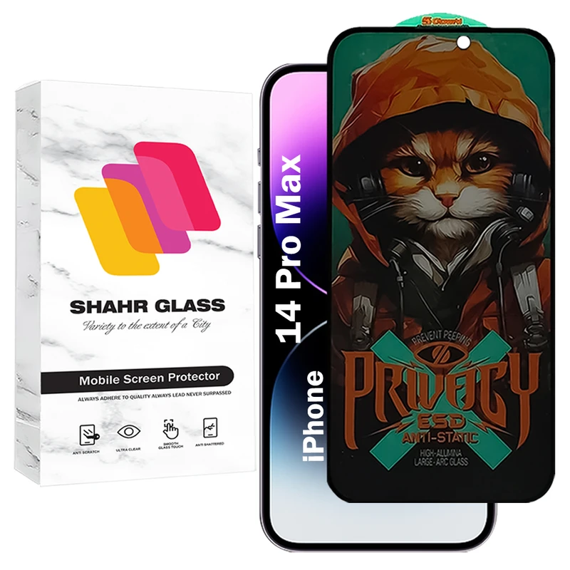 محافظ صفحه نمایش شهر گلس مدل CATPRV مناسب برای گوشی موبایل اپل iPhone 14 Pro Max