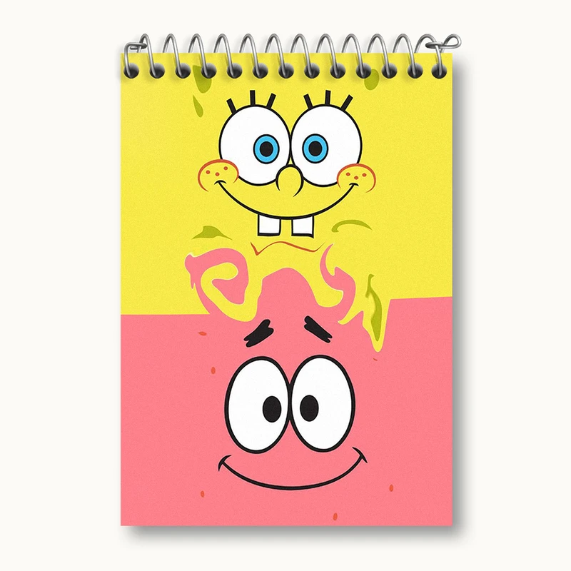 دفتر یادداشت 50 برگ خندالو طرح باب اسفنجی و پاتریک کد N1752