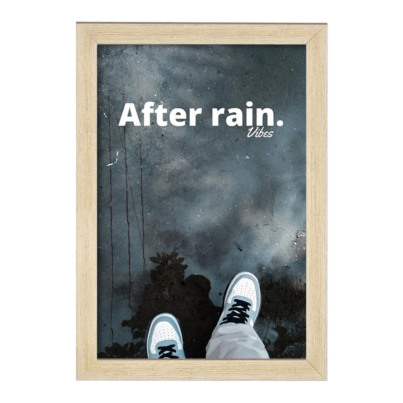 تابلو خندالو مدل After Rain کد F1123