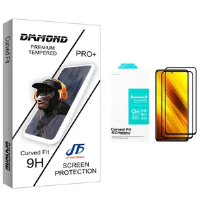JF Diamond glass Screen Protector For Xiaomi Xiami Redmi Poco X3 Pack Of 2