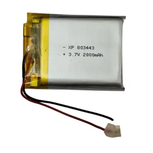 باتری لیتیومی قابل شارژ مدل XP-803443 ظرفیت 2000 میلی‌ آمپر ساعت