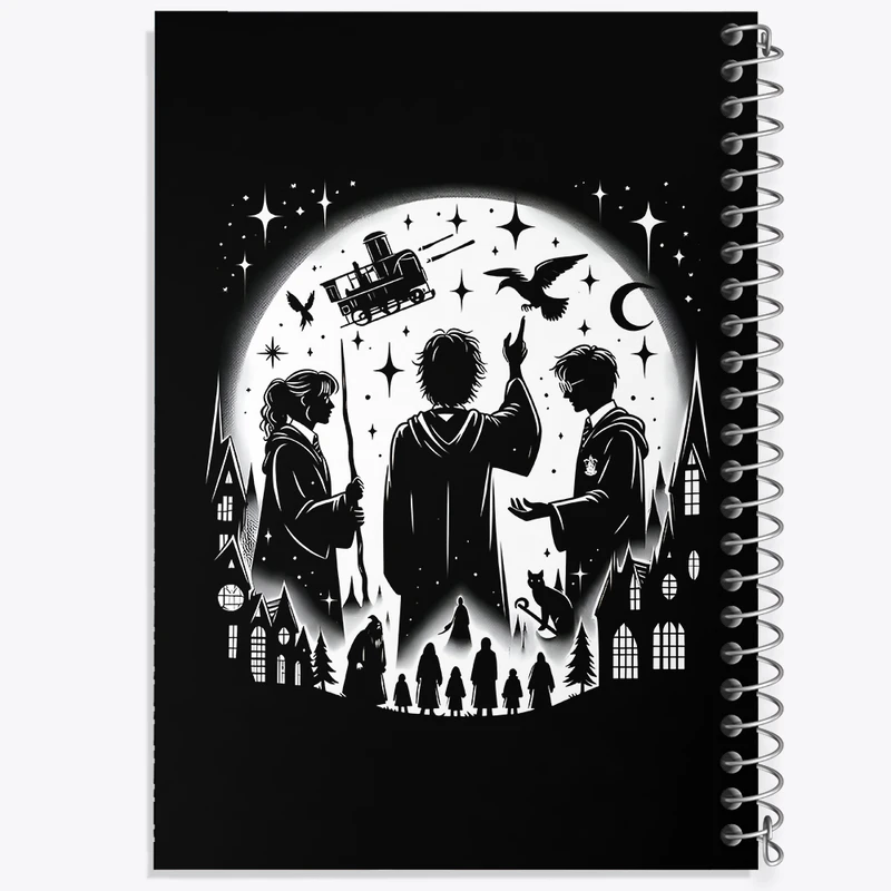 دفتر نقاشی 50 برگ خندالو طرح هری پاتر (Harry Potter) کد F6012