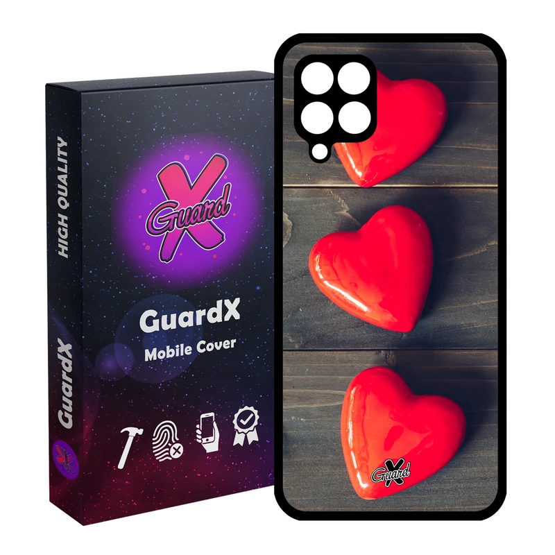 کاور گارد ایکس طرح Love مدل Glass10181 مناسب برای گوشی موبایل سامسونگ Galaxy M32 4G / F22