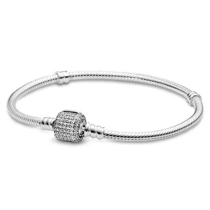 دستبند نقره زنانه پاندورا مدل نگین دوار 5910