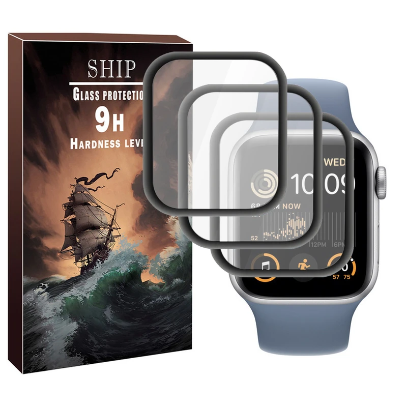 محافظ صفحه نمایش نانو شیپ مدل PMA-SH مناسب برای اپل واچ Series 7 Aluminum 45mm / Series 8 Aluminum 45mm / Series 9 Aluminum 45mm بسته سه عددی