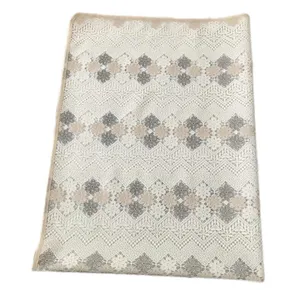 سفره 12 نفره مدل رویال طرح گیپور  کد 015 سایز 250*140 سانتی متر