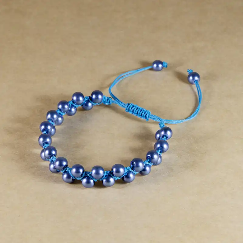 دستبند مدل مروارید دو ردیفه ZA-MD01