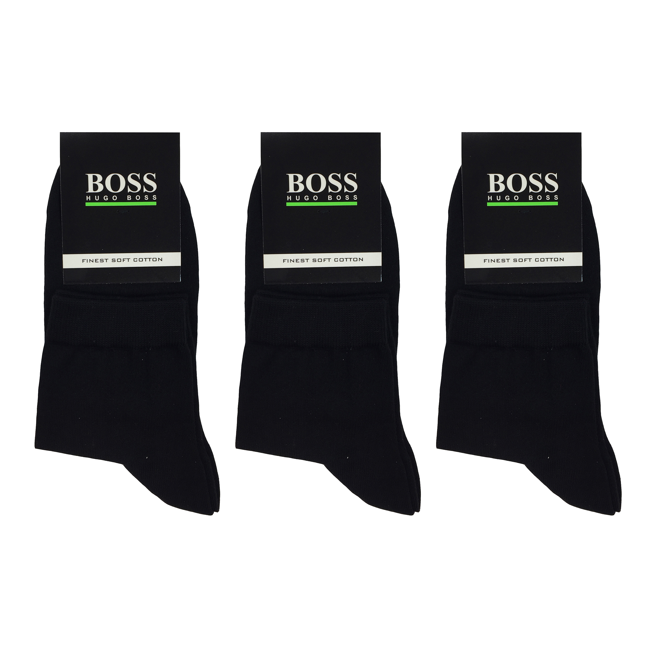 جوراب مردانه مدل BON1001 بسته 3 عددی رنگ مشکی