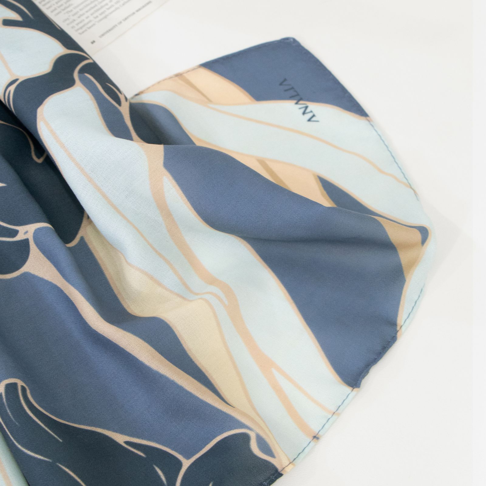 شال زنانه مدل نخ ابریشم بهاری طرح دار کد 2109 -  - 7