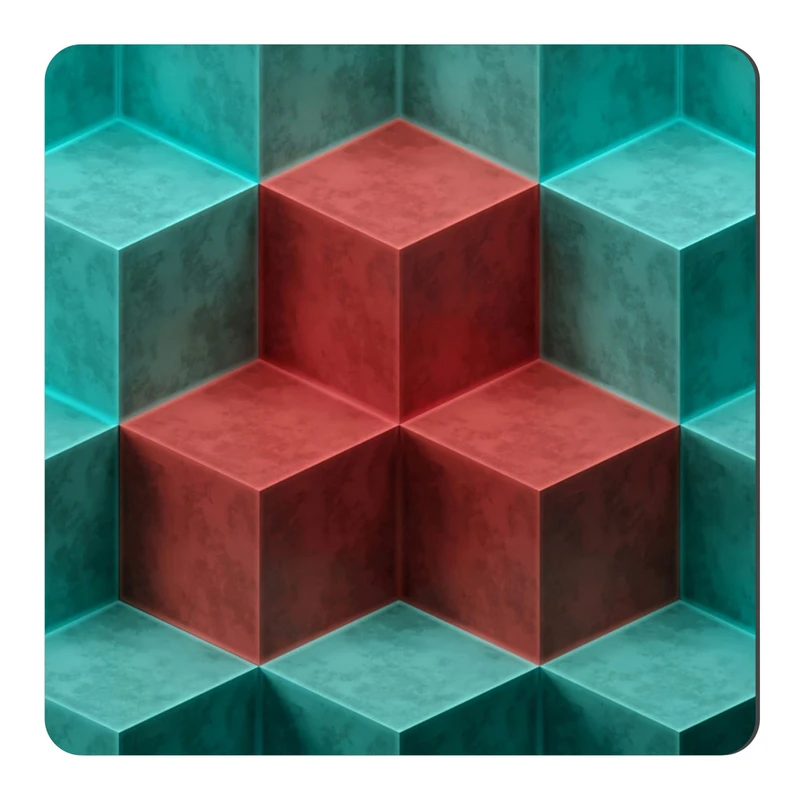 	 مگنت طرح مکعب های انتزاعی کد NIM3045