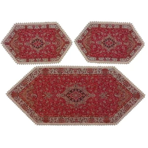 ست سه تکه رومیزی ترمه کد TRSETE10