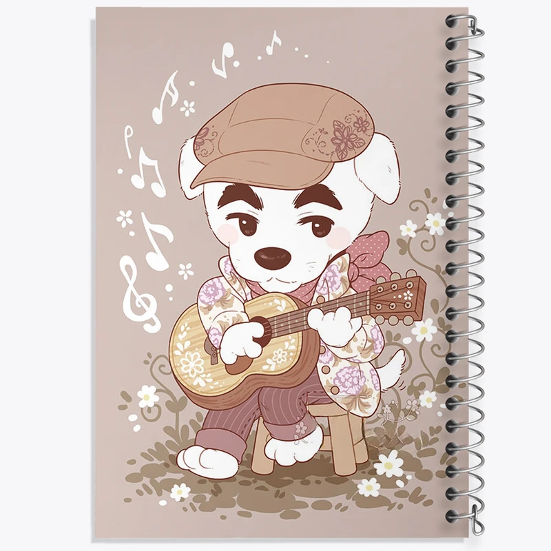 دفتر شطرنجی 50 برگ خندالو مدل بازی انیمال کراسینگ (Animal Crossing) کد 32645