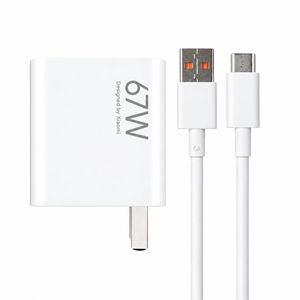 شارژر دیواری 67 وات مدل POCO X6 PRO به همراه کابل تبدیل USB-A به USB-C
