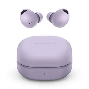 هدفون بلوتوثی سامسونگ مدل Galaxy Buds2 Pro با نویز کنسلینگ فعال (ANC)، درگاه شارژ USB Type-C، دارای میکروفون سه‌گانه، مقاوم در برابر رطوبت و عرق، مجهز به سنسور شتاب‌سنج و مقاومت در برابر آب IPX7