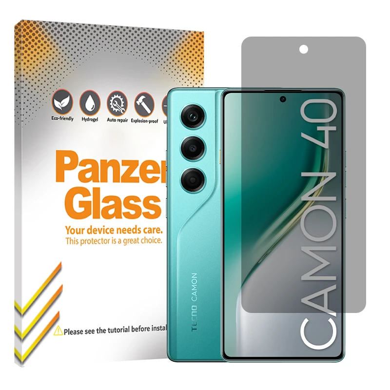 محافظ صفحه نمایش حریم شخصی پنزر گلس مدل هیدروژلی مناسب برای گوشی موبایل تکنو Camon 40