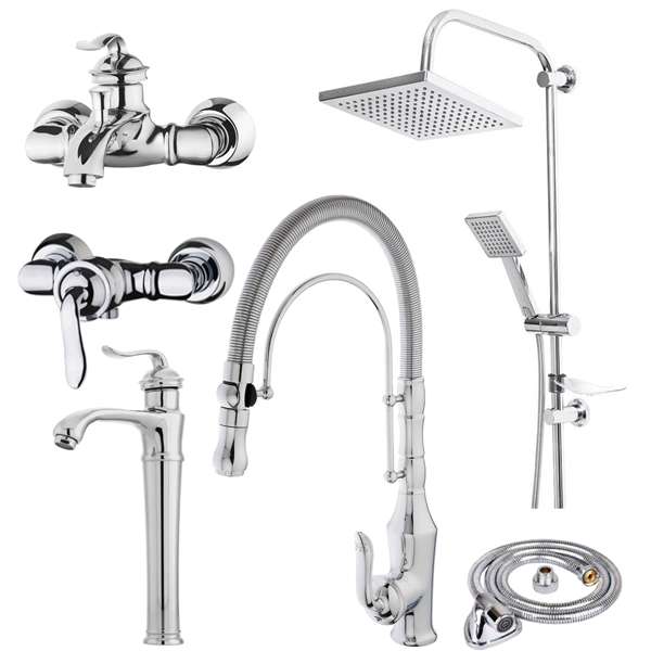 ست شیرآلات فراست پویا مدل هلن C1 مجموعه 6 عددی ست شیرآلات فراست پویا مدل هلن C1 مجموعه 6 عددی