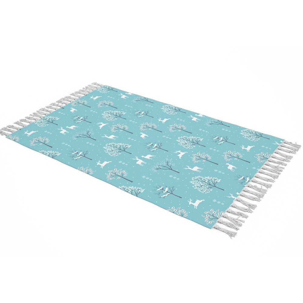 شال مبل طرح زمستان و گوزن کد Q2SH1067 سایز 98x180 سانتی متر شال مبل طرح زمستان و گوزن کد Q2SH1067 سایز 98x180 سانتی متر