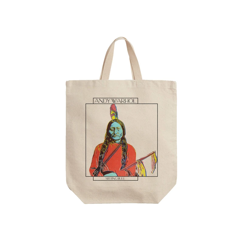 ساک خرید ترمه طراحان ایده مدل سرخ پوست نشسته از وارهول کد art0877 - S