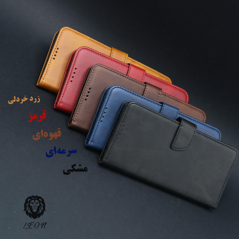 کیف کلاسوری لئون مدل Bors Oro مناسب برای گوشی موبایل شیائومی Redmi Note 12 Pro 4G