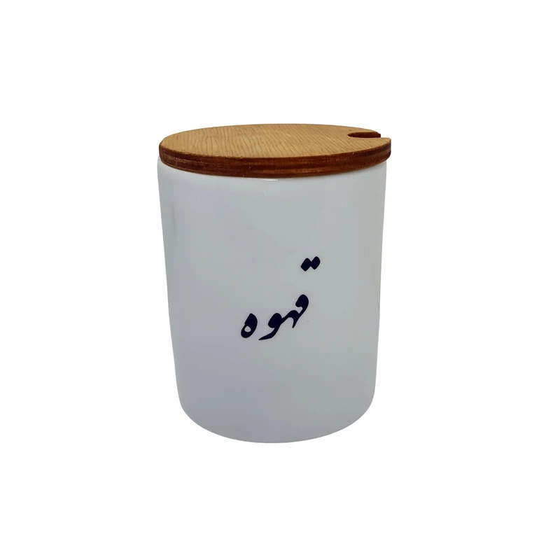 بانکه سرامیکی مدل تکست طرح قهوه