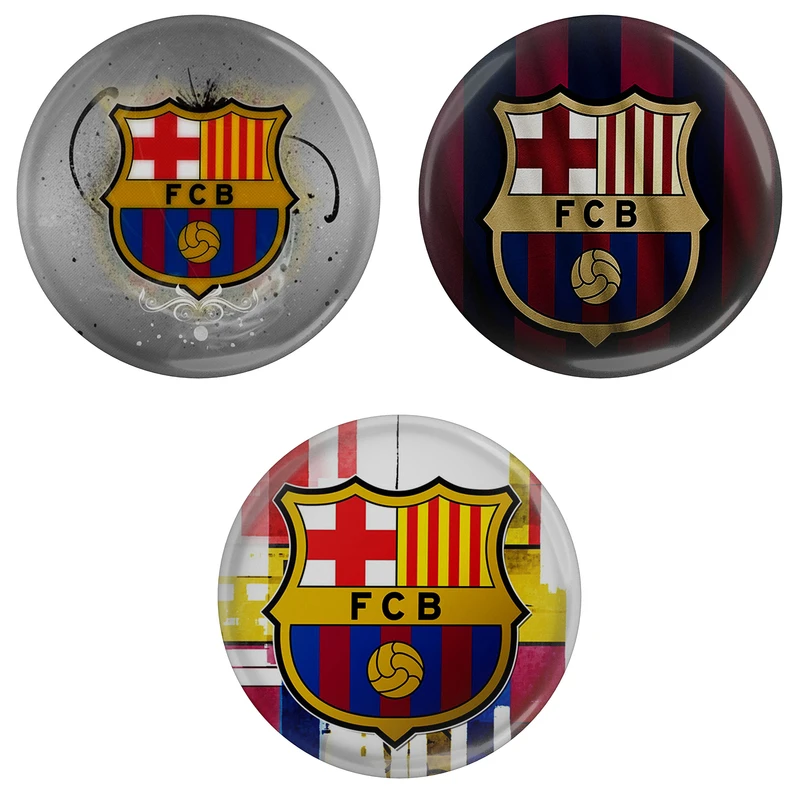 پیکسل مدل S3-4 طرح تیم فوتبال بارسلونا لالیگا اسپانیا مجموعه 3 عددی