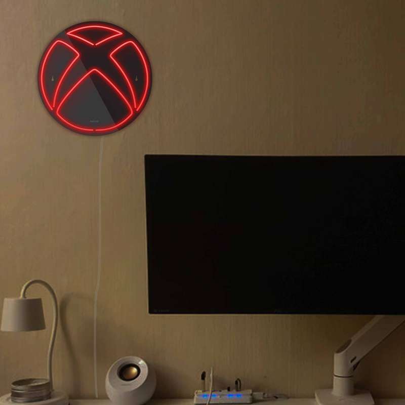 چراغ دیواری نئون دیزاین مدل Xbox-BL_RD