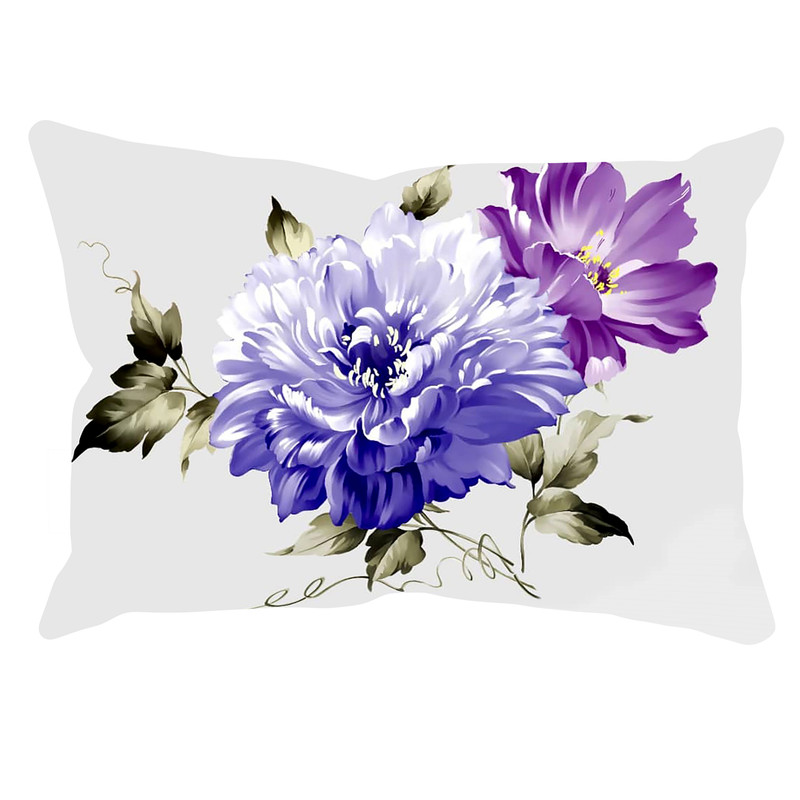 رو بالشی مدل گل دورو طرح دار کد 90216