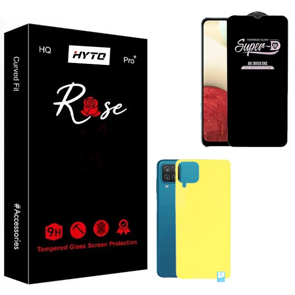 محافظ صفحه نمایش هیتو مدل Rose SuperD Touch مناسب برای گوشی موبایل سامسونگ Galaxy A12 به همراه محافظ پشت گوشی