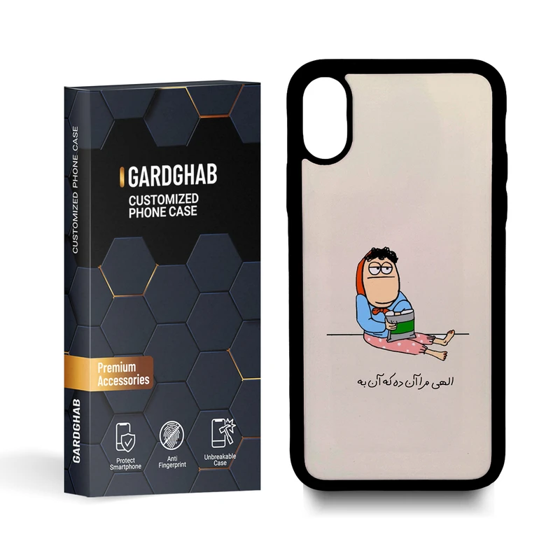  کاور گارد قاب مدل دخترانه مناسب برای گوشی موبایل اپل iphone x / xs 