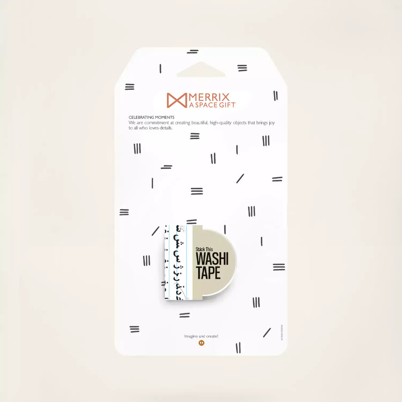 چسب نواری مریخ مدل واشی Persian letter  عرض 1 سانتی متر