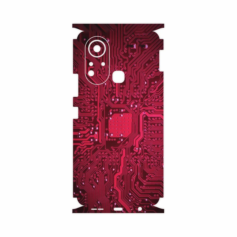 برچسب پوششی ماهوت مدل Red-Printed-Circuit-Board-FullSkin مناسب برای گوشی موبایل اینفینیکس Hot 11s