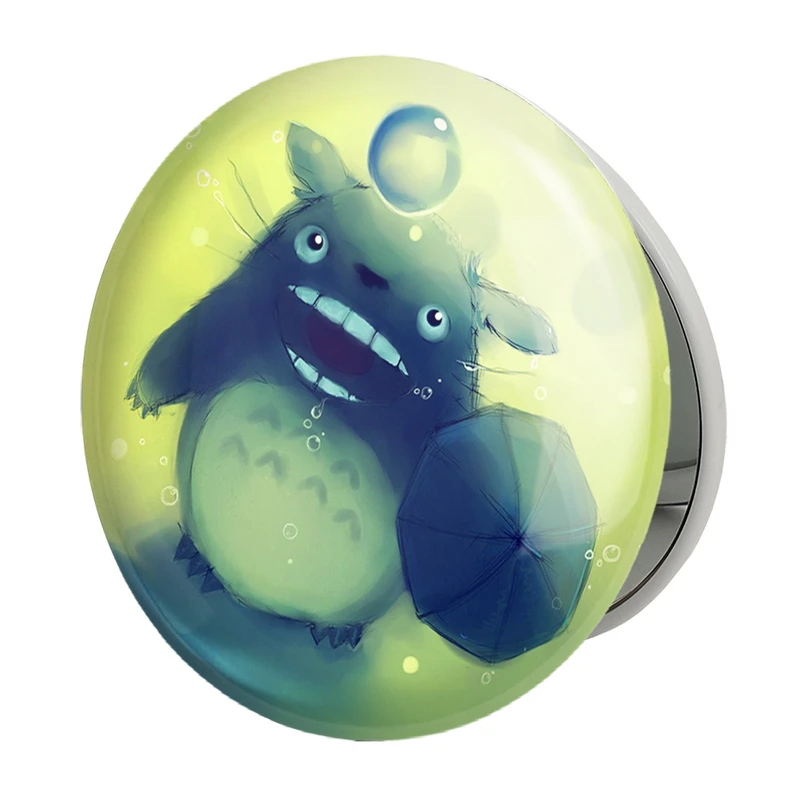 آینه جیبی خندالو طرح انیمه همسایه من توتورو My Neighbor Totoro مدل تاشو کد 30249