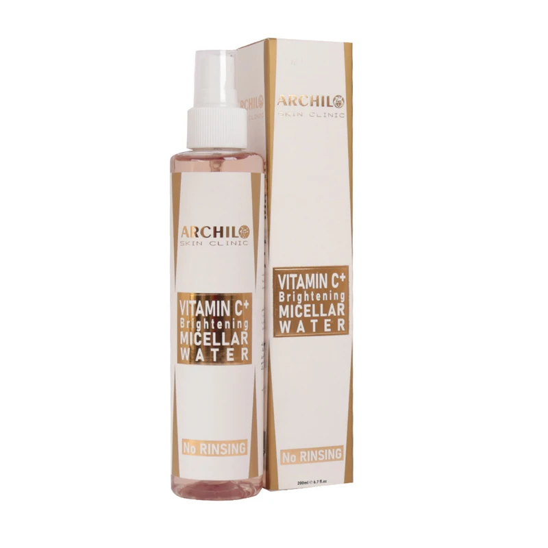 میسلار واتر روشن کننده پوست صورت آرچیلو مدل ویتامین سی مناسب انواع پوست حجم 200 میلی لیتر