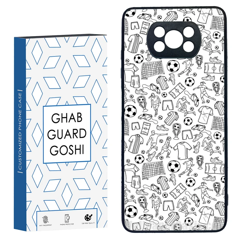 کاور قاب گارد گوشی طرح فوتبال کد TPU-118 مناسب برای گوشی موبایل شیائومی POCO X3 / X3 PRO / X3 NFC