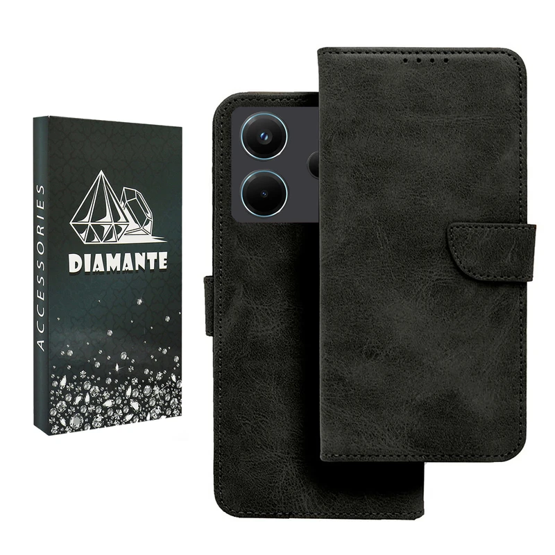 کیف کلاسوری دیامانته مدل Khoshi Bk مناسب برای گوشی موبایل شیائومی Redmi Note 14 4G