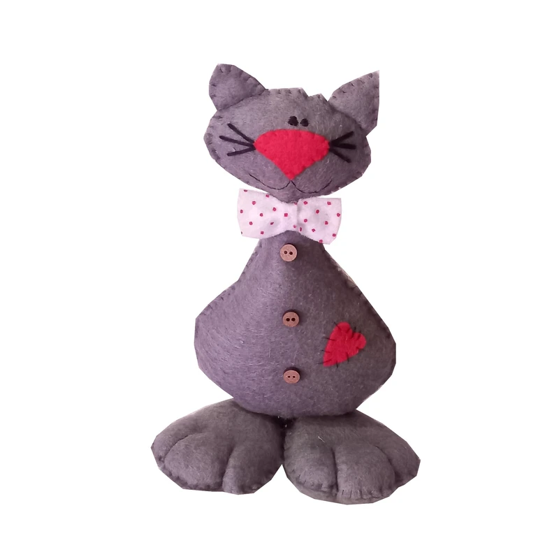 عروسک مدل گربه اشرافی ارتفاع 20 سانتی متر