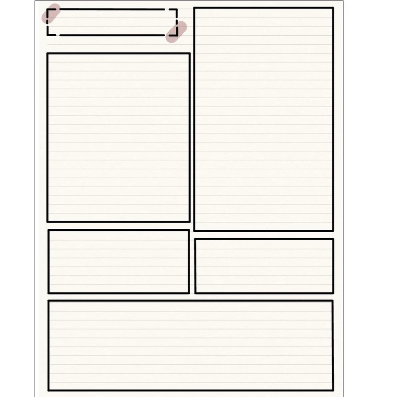 کاغذ یادداشت A5 مدل  planner و to do list کد 10105 بسته 20 عددی