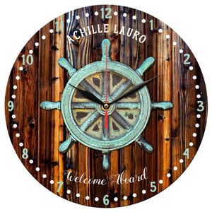 نقد و بررسی ساعت دیواری طرح سکان کشتی و چوب کد 1188 توسط خریداران