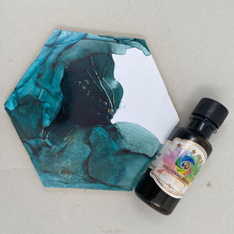 رنگ جوهری رزین اپوکسی کالروی رزین کد 1 حجم 20 میلی لیتر بسته 16 عددی