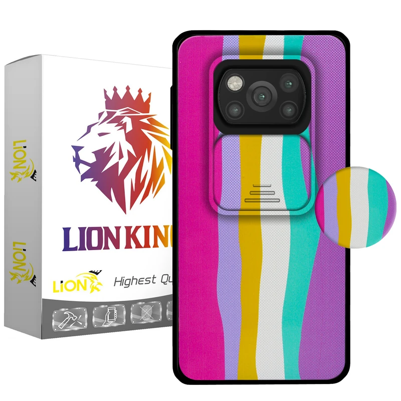 کاور لاین کینگ مدل Raginkamani2 مناسب برای گوشی موبایل شیائومی Poco X3 / Poco X3 Pro به همراه پایه نگهدارنده