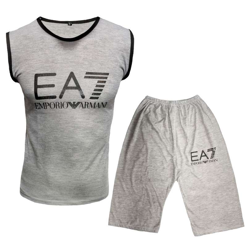 ست تاپ و شلوارک مردانه مدل MSTEA7T