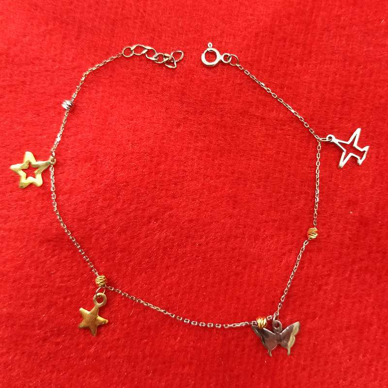 پابند نقره زنانه سلین کالا مدل ستاره ce-As5