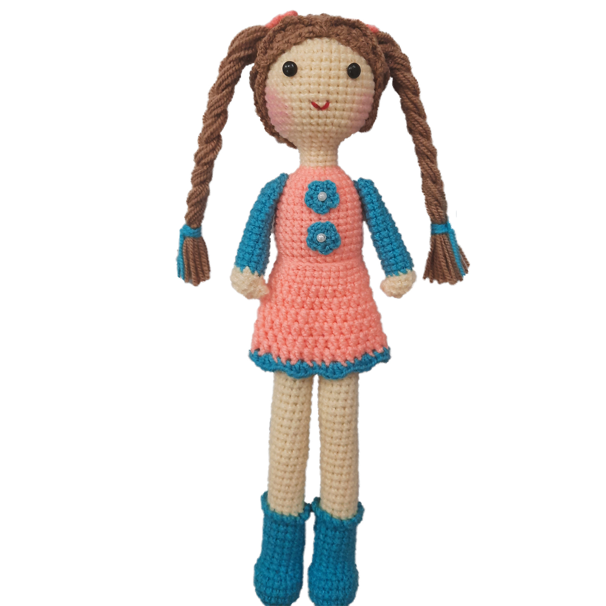 عروسک بافتنی مدل دختر کد 013