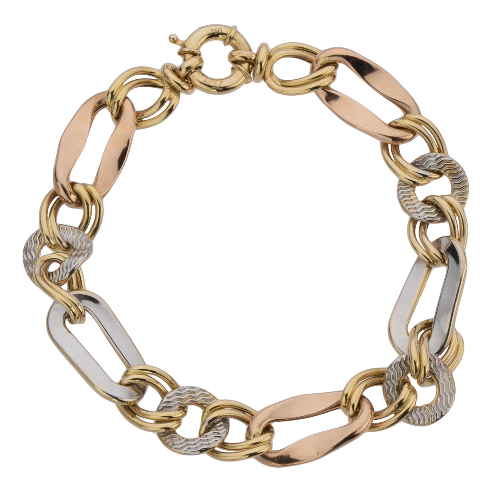 دستبند طلا 18 عیار زنانه مایا ماهک مدل MB1668 -  - 1