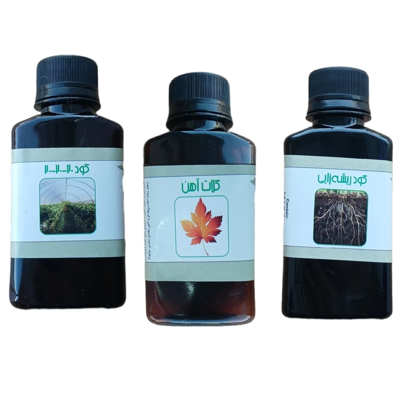 کود مایع کامل سه بیست و کود ریشه زایی و کلات اهن مدل life drop حجم 110 میلی لیتر بسته 3 عددی