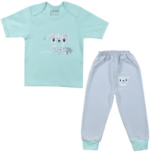 ست تی شرت و شلوار نوزادی مانینی مدل خرس