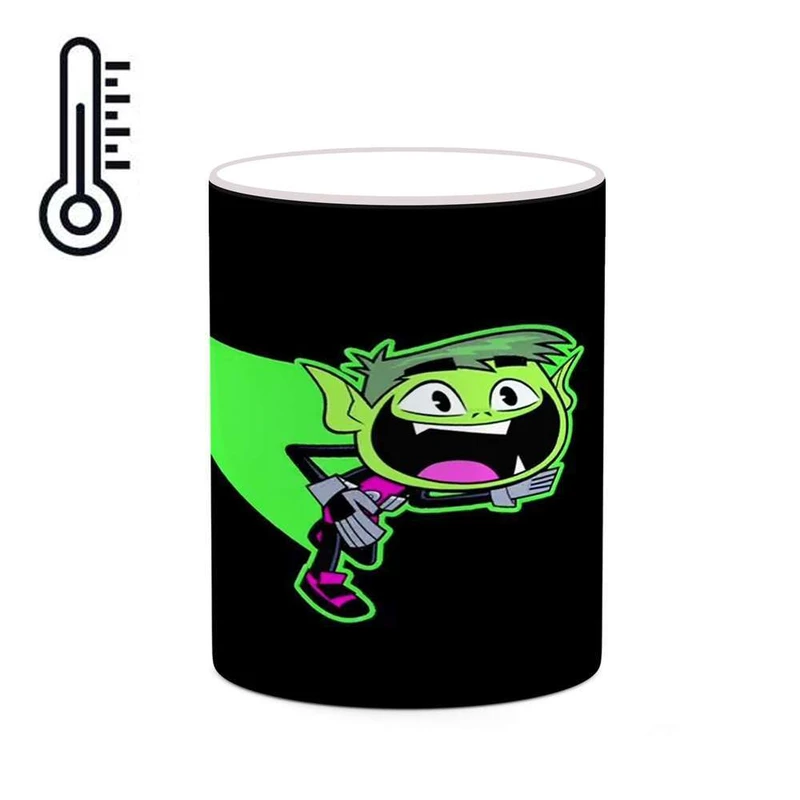 ماگ حرارتی کاکتی مدل کارتون Teen Titans Go کد mgh23351
